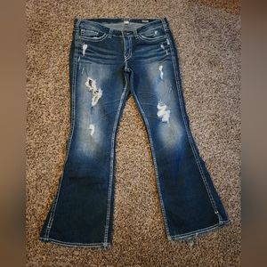 Women's Size 18 Silver Brand Jeans Frances Flare